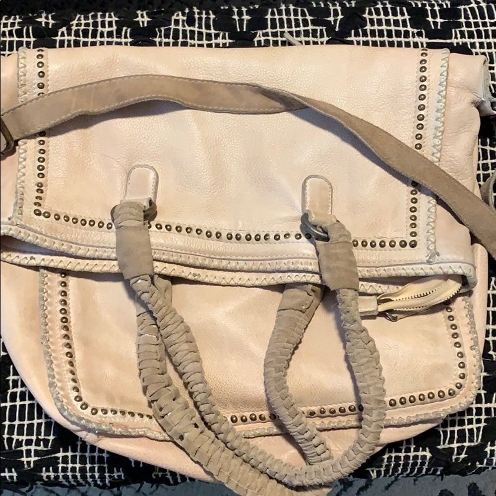 Free People Faye Distressed Tote